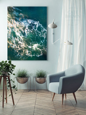 Cate Brown Photo Canvas / 16"x24" / None (Print Only) Beavertail Soft #3  //  Abstract Photography Made to Order Ocean Fine Art