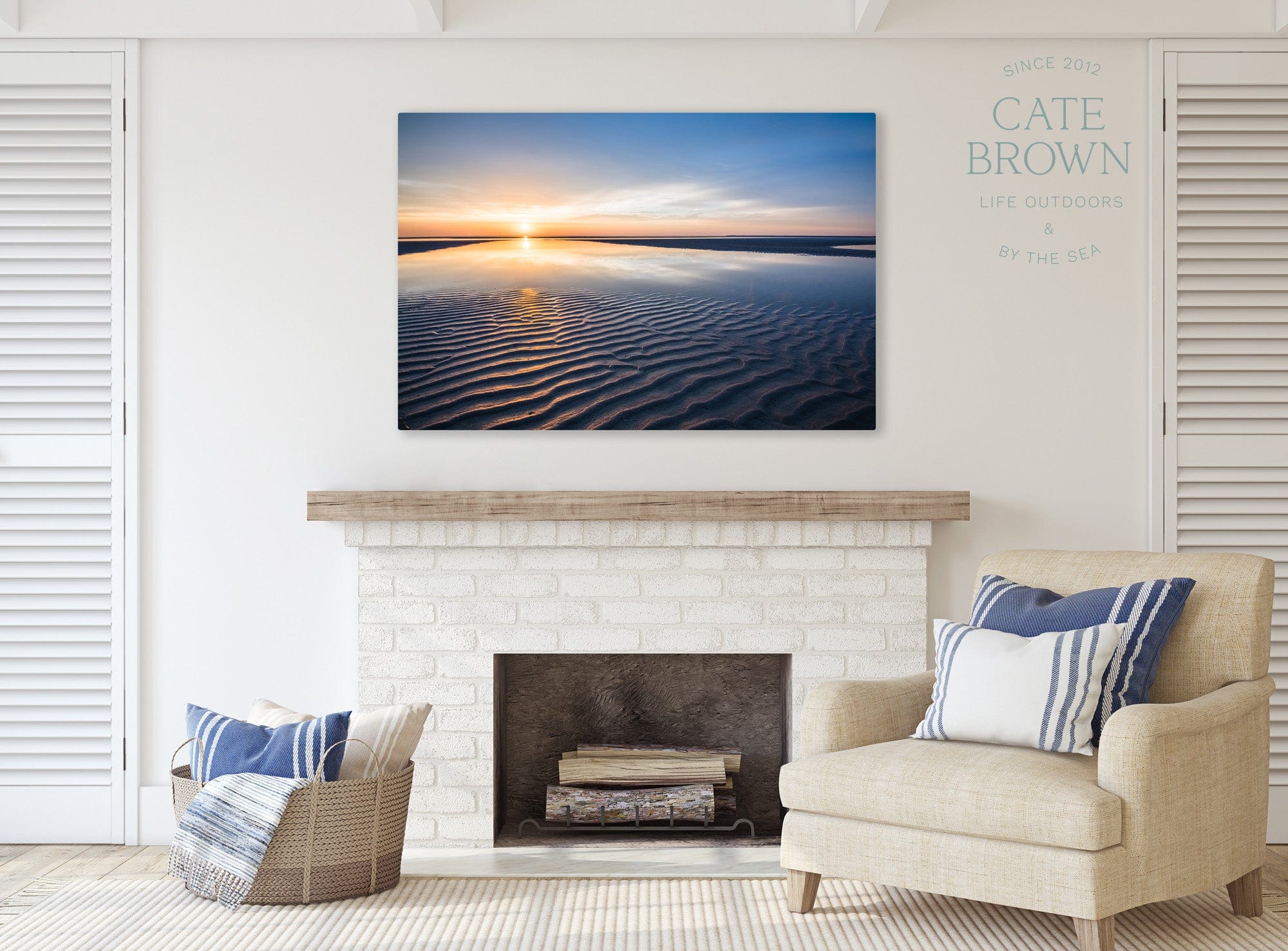 Cate Brown Photo Canvas / 16"x24" / None (Print Only) Cape Cod at Sunset  //  Landscape Photography Made to Order Ocean Fine Art