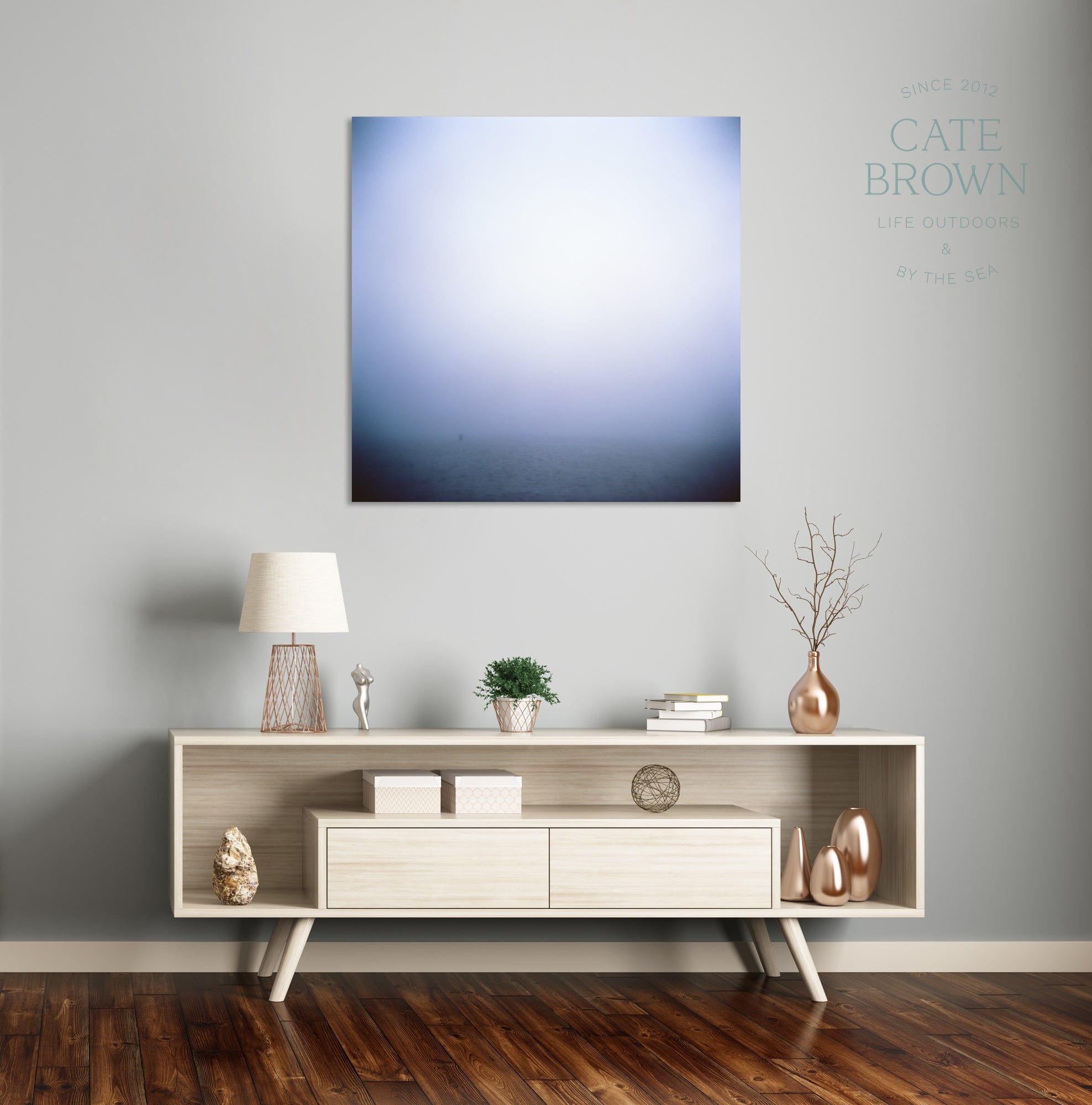 Cate Brown Photo Canvas / 16"x16" / None (Print Only) Cruising Through the Fog #2  //  Film Photography Made to Order Ocean Fine Art