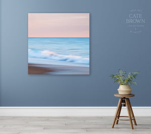 Cate Brown Photo Canvas / 16"x16" / None (Print Only) East Beach #12  //  Abstract Photography Made to Order Ocean Fine Art