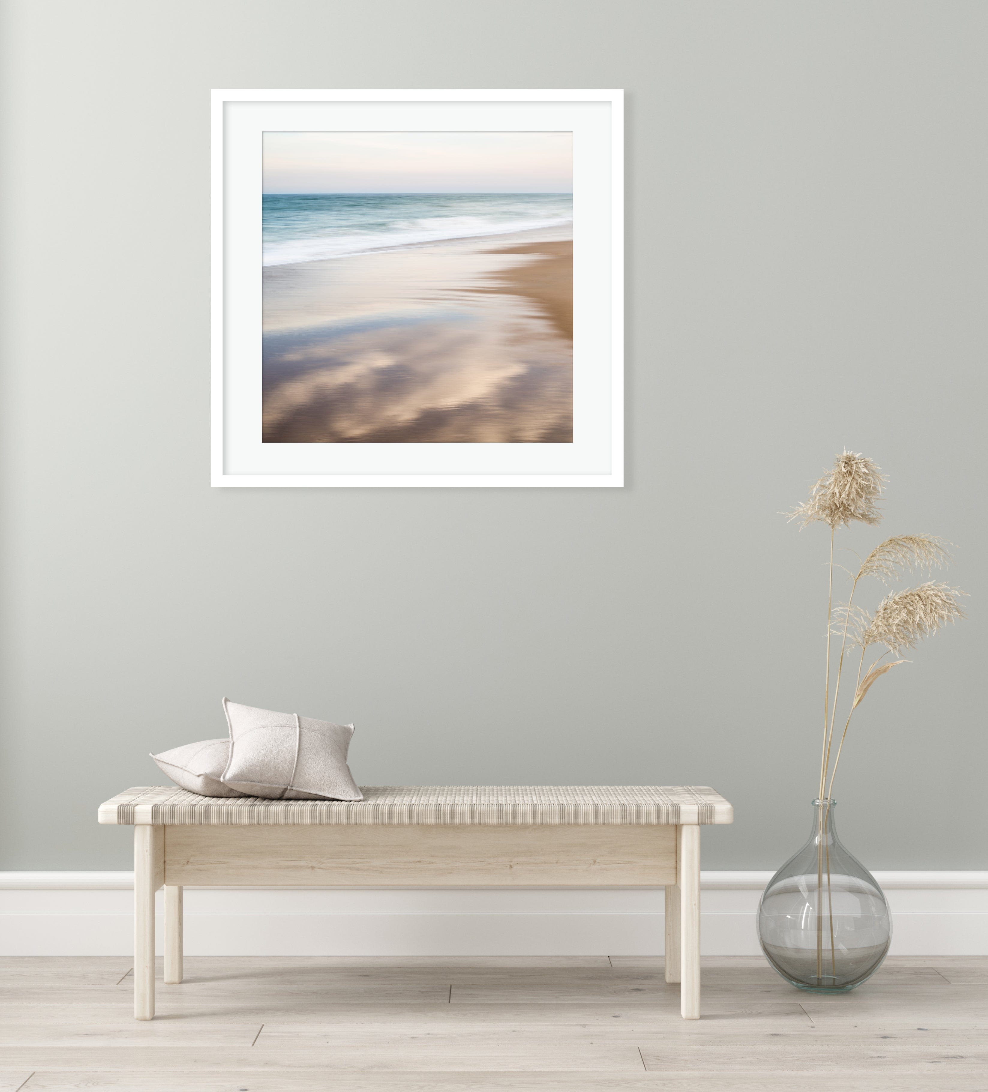 Cate Brown Photo Fine Art Print / 8"x8" / None (Print Only) East Beach #8  //  Abstract Photography Made to Order Ocean Fine Art
