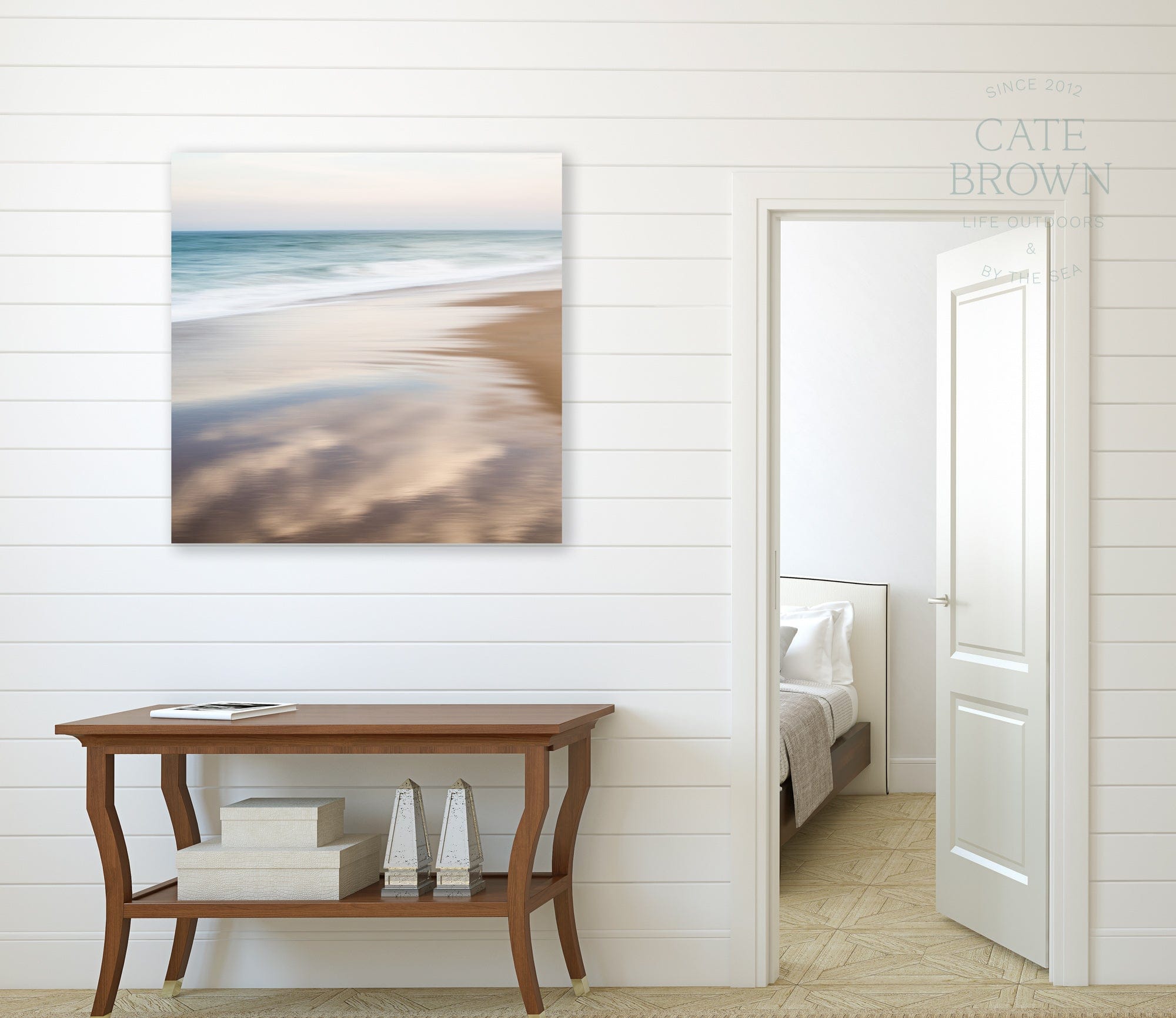 Cate Brown Photo Canvas / 16"x16" / None (Print Only) East Beach #8  //  Abstract Photography Made to Order Ocean Fine Art