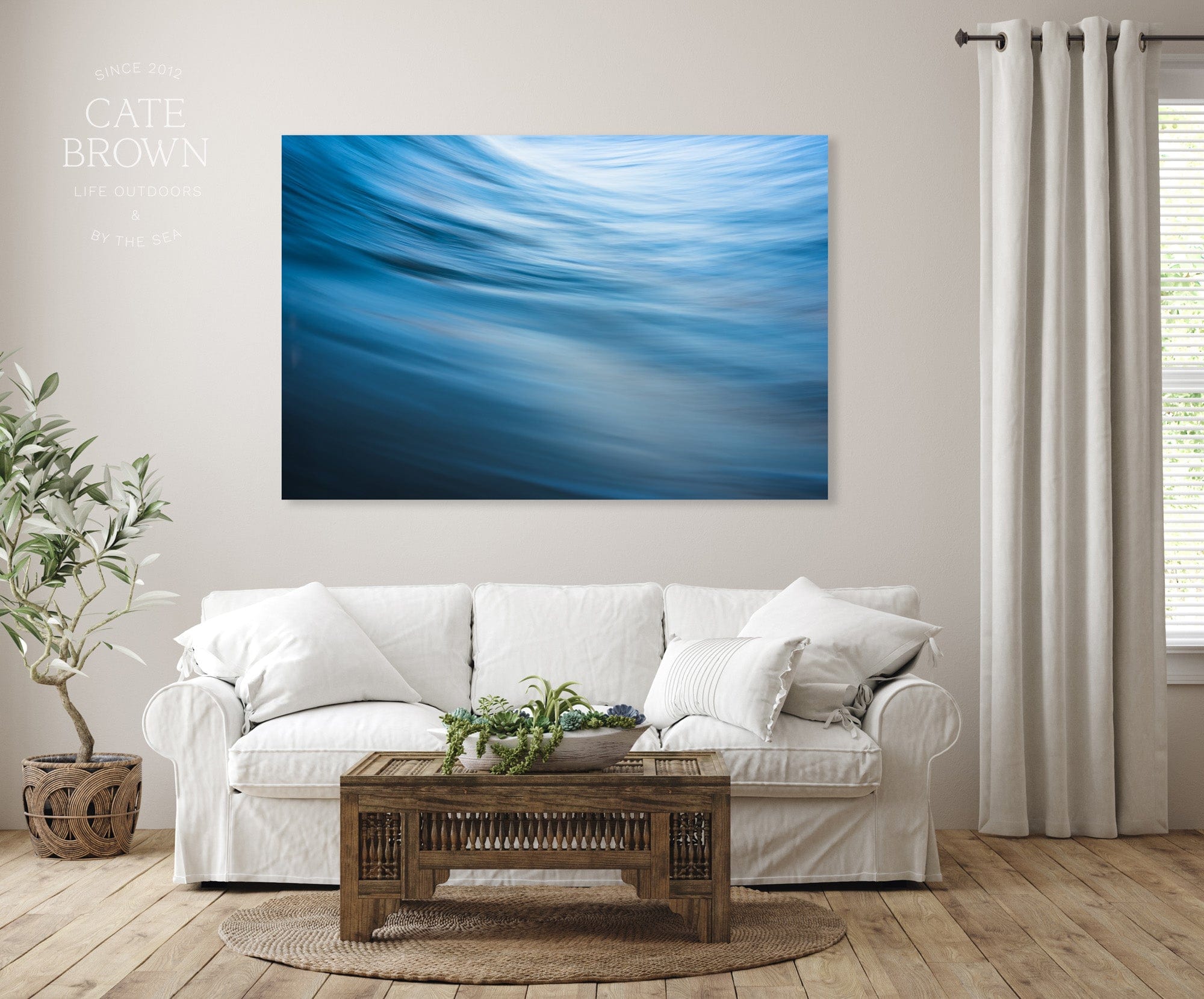 Cate Brown Photo East Beach Blue  //  Ocean Photography Made to Order Ocean Fine Art