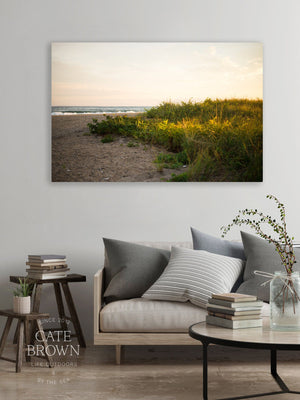 Cate Brown Photo Canvas / 16"x24" / None (Print Only) East Matunuck at Golden Hour  //  Landscape Photography Made to Order Ocean Fine Art