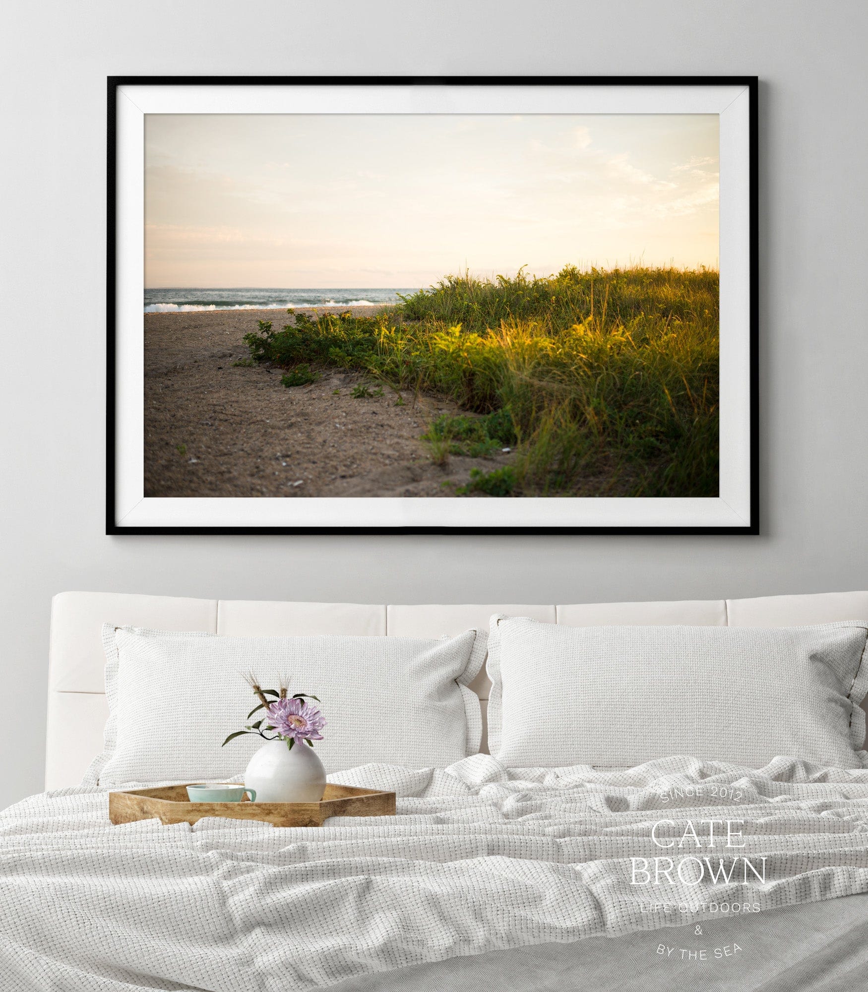 Cate Brown Photo Fine Art Print / 8"x12" / None (Print Only) East Matunuck at Golden Hour  //  Landscape Photography Made to Order Ocean Fine Art