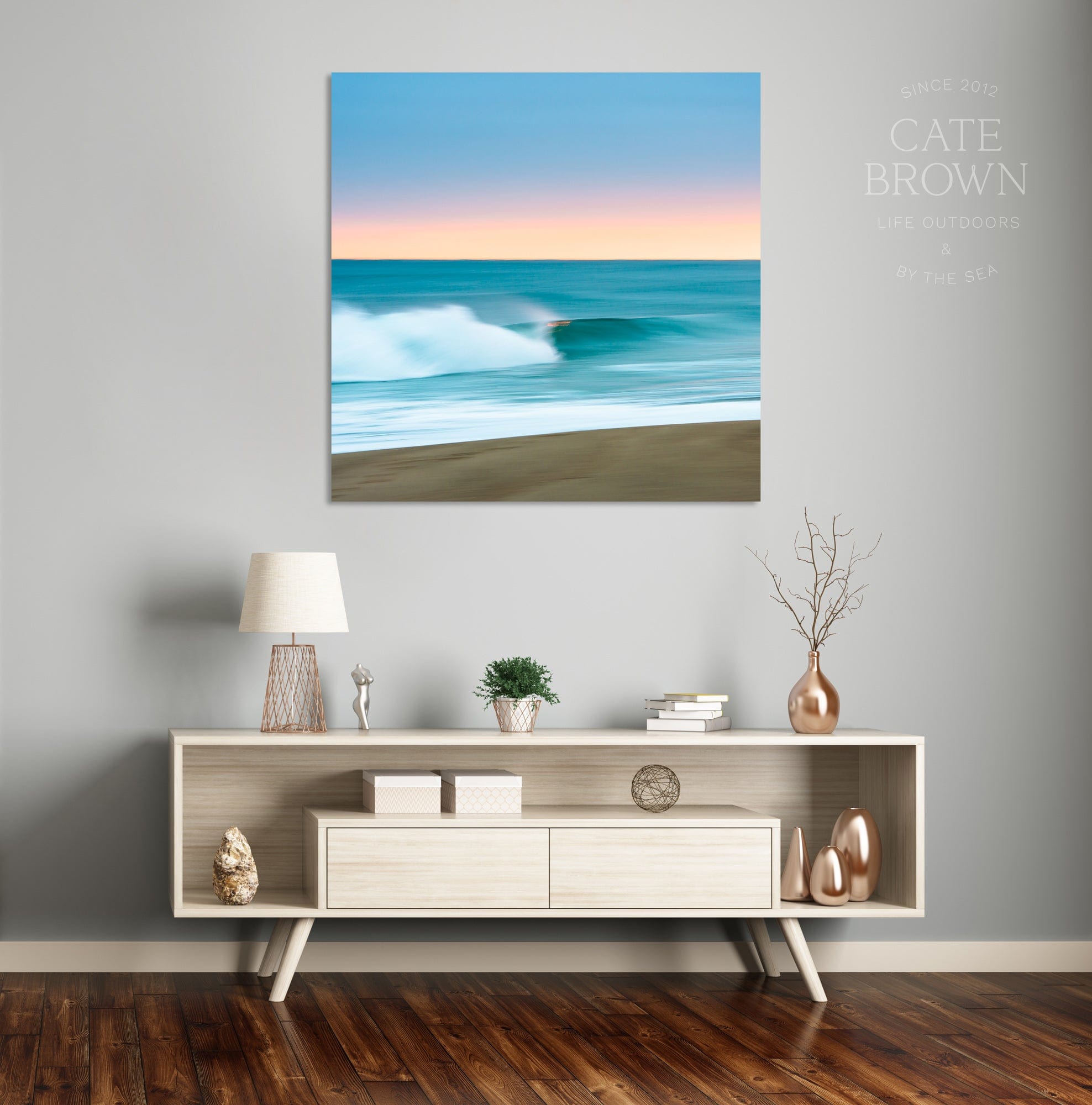 Cate Brown Photo Canvas / 16"x16" / None (Print Only) Matunuck #4  //  Abstract Photography Made to Order Ocean Fine Art