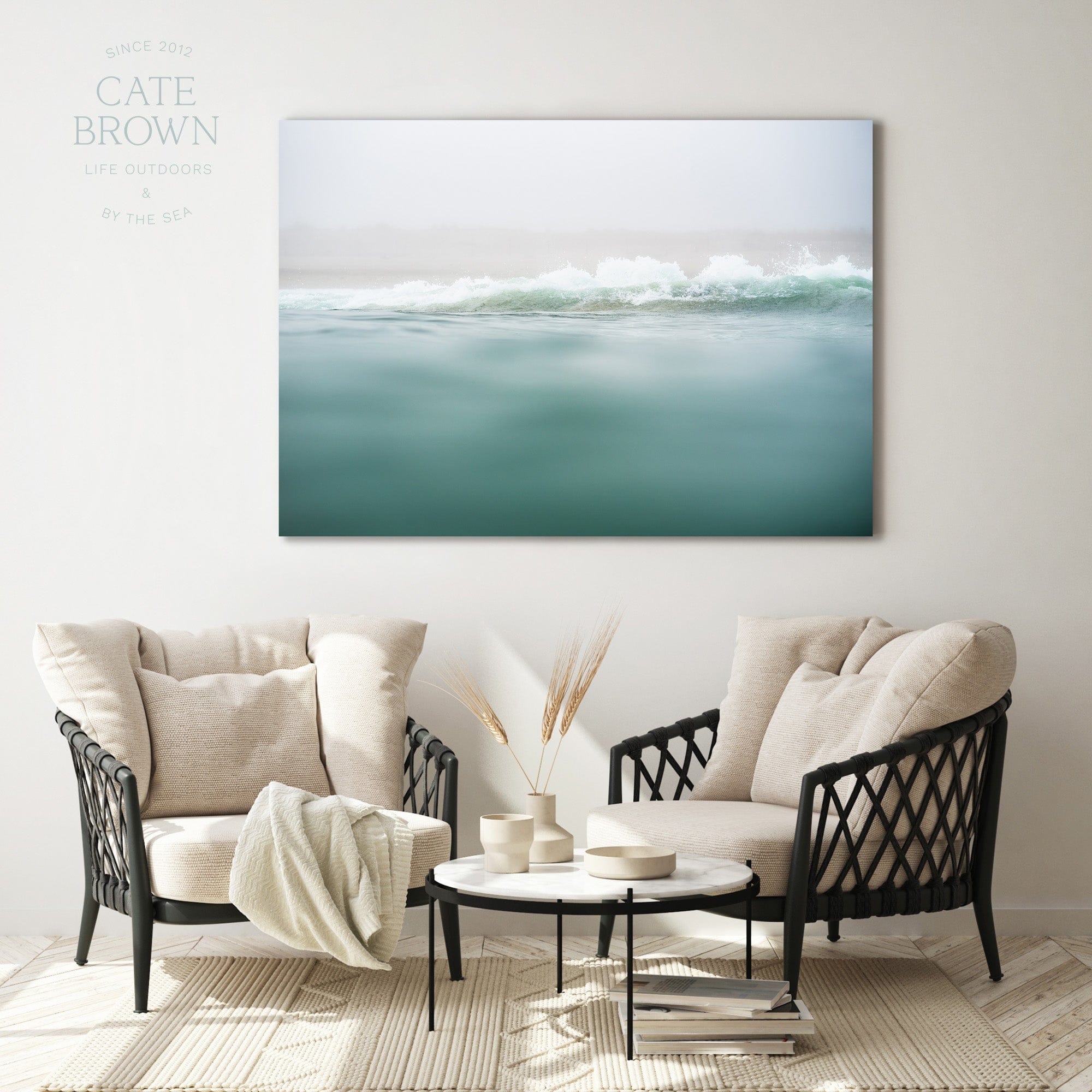 Cate Brown Photo Canvas / 16"x24" / None (Print Only) Misty Shorelines  //  Ocean Photography Made to Order Ocean Fine Art