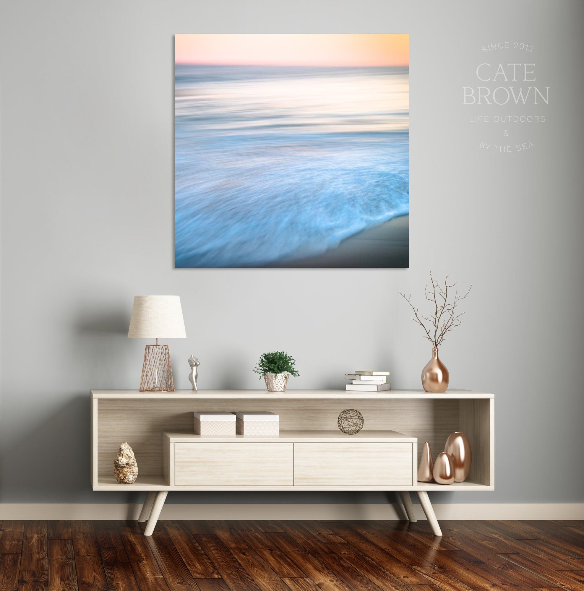 Cate Brown Photo Canvas / 16"x16" / None (Print Only) Mohegan #2  //  Abstract Photography Made to Order Ocean Fine Art