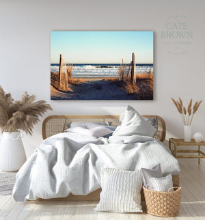 Cate Brown Photo Canvas / 16"x24" / None (Print Only) Narragansett #2  //  Film Photography Made to Order Ocean Fine Art