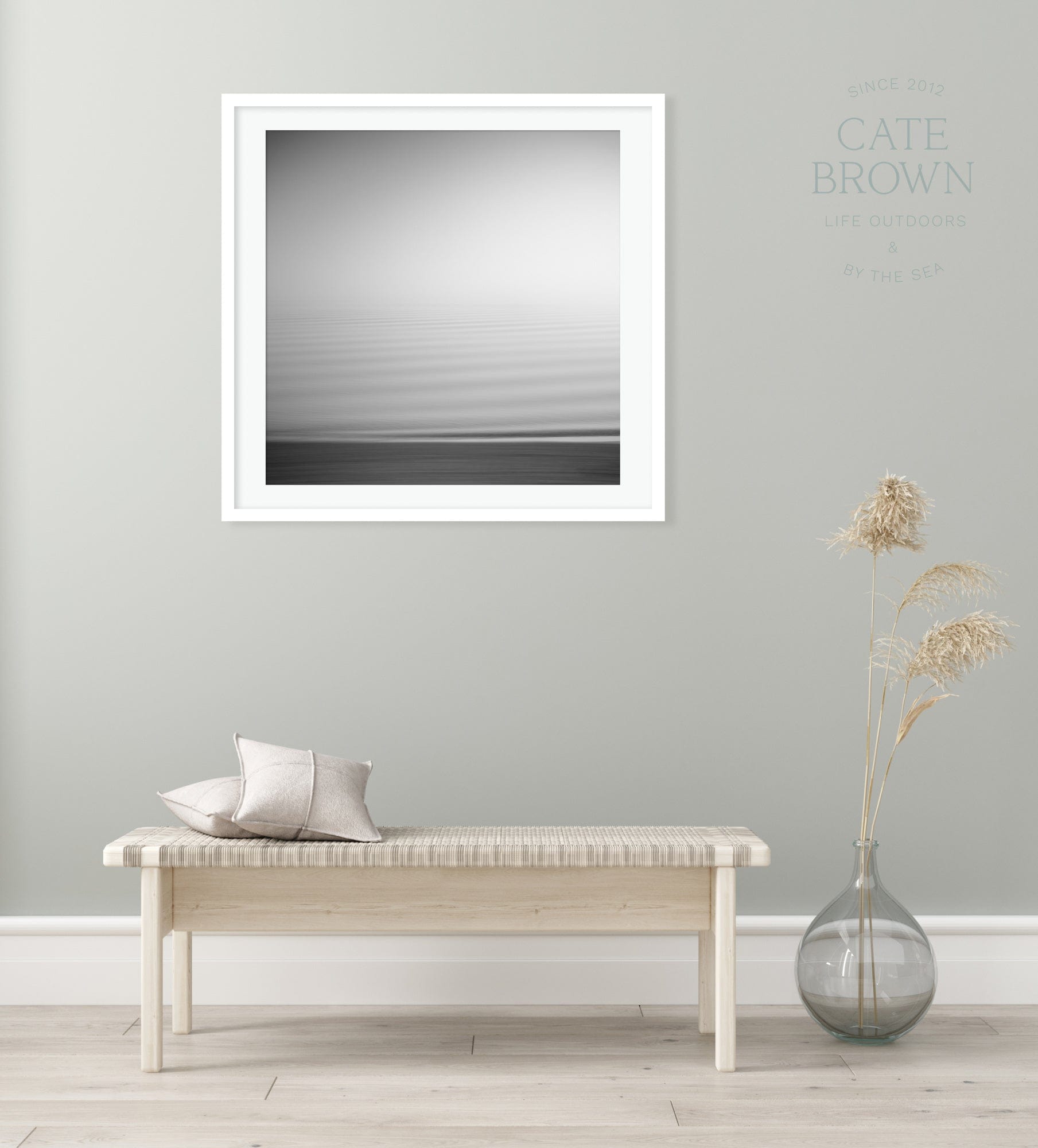 Cate Brown Photo Fine Art Print / 8"x8" / None (Print Only) Pocomo in Silver  //  Abstract Photography Made to Order Ocean Fine Art