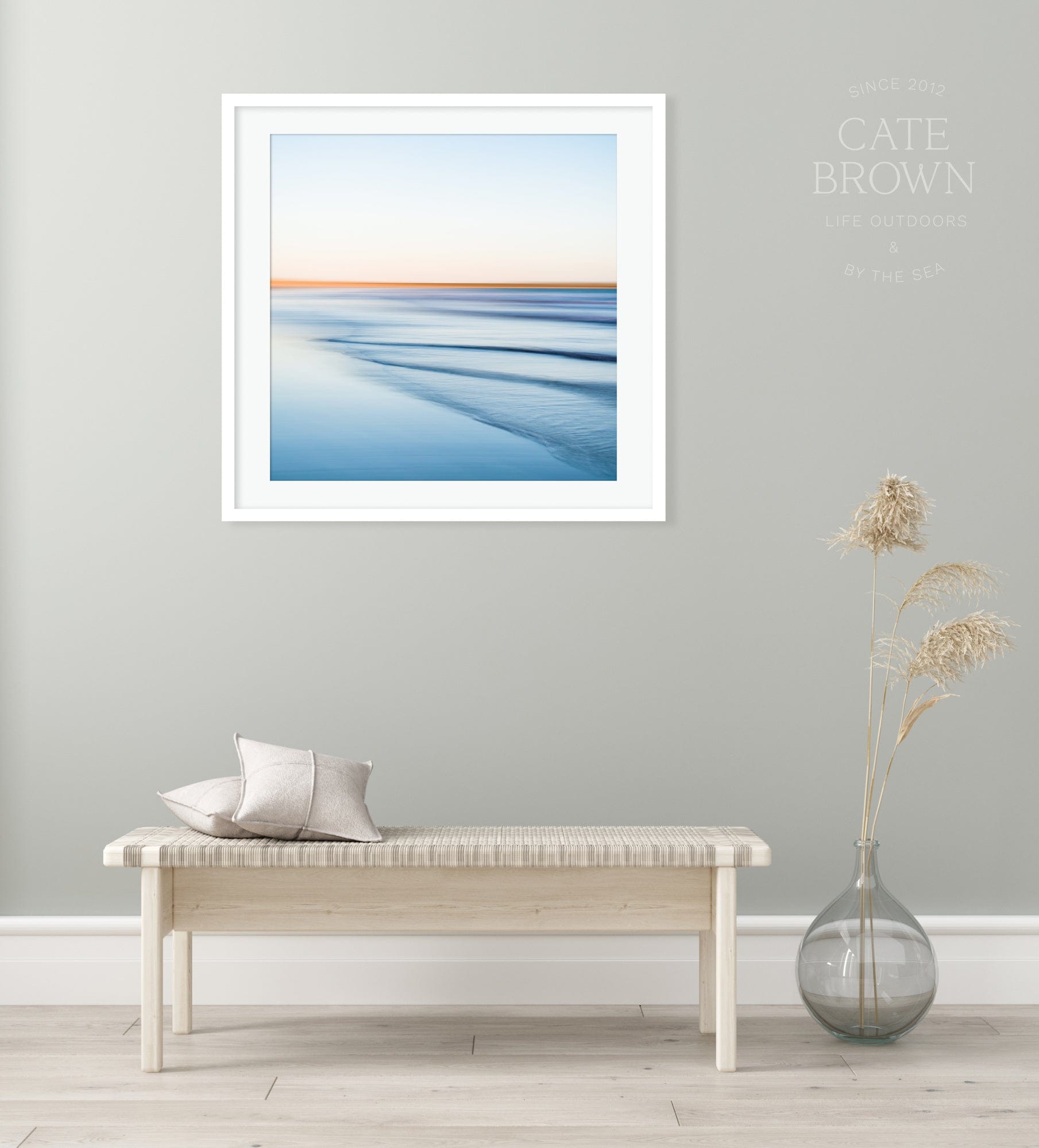 Cate Brown Photo Fine Art Print / 8"x8" / None (Print Only) Sachuest #4  //  Abstract Photography Made to Order Ocean Fine Art