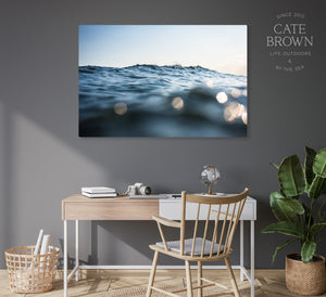 Cate Brown Photo Canvas / 16"x24" / None (Print Only) Sparkling Sunsets from Chris  //  Ocean Photography Made to Order Ocean Fine Art