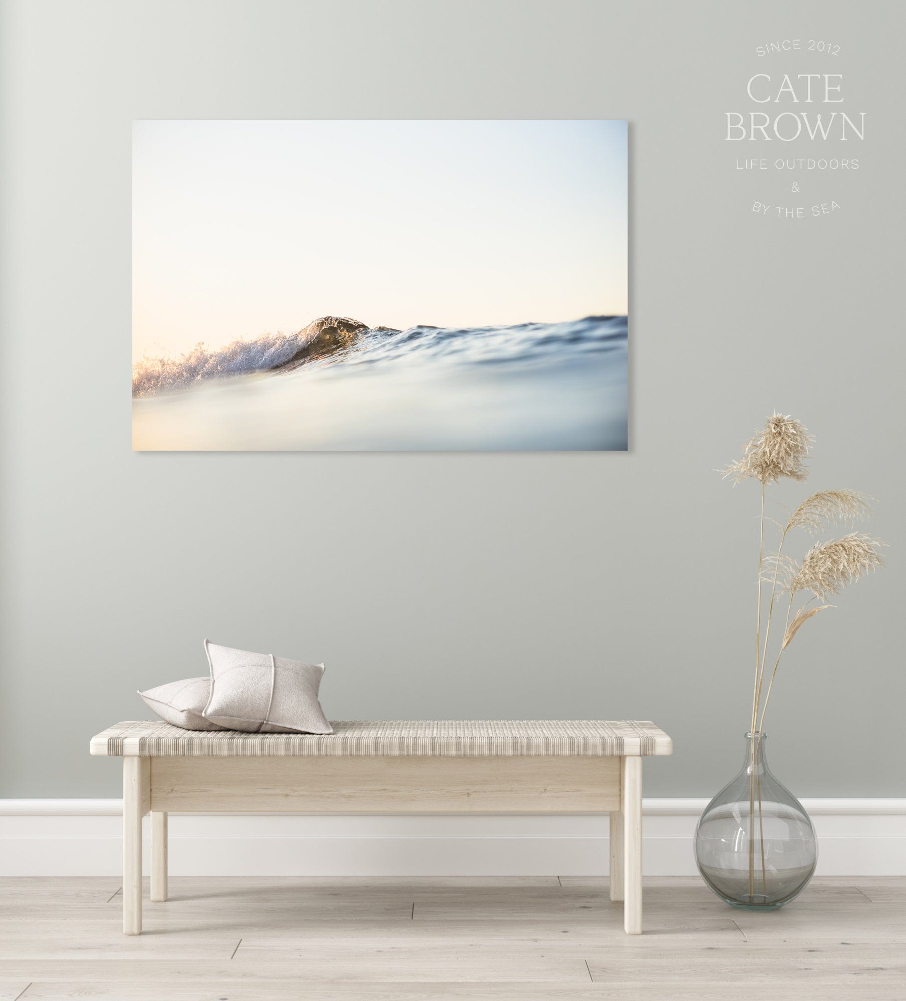 Cate Brown Photo Canvas / 16"x24" / None (Print Only) Summer Ripples  //  Ocean Photography Made to Order Ocean Fine Art