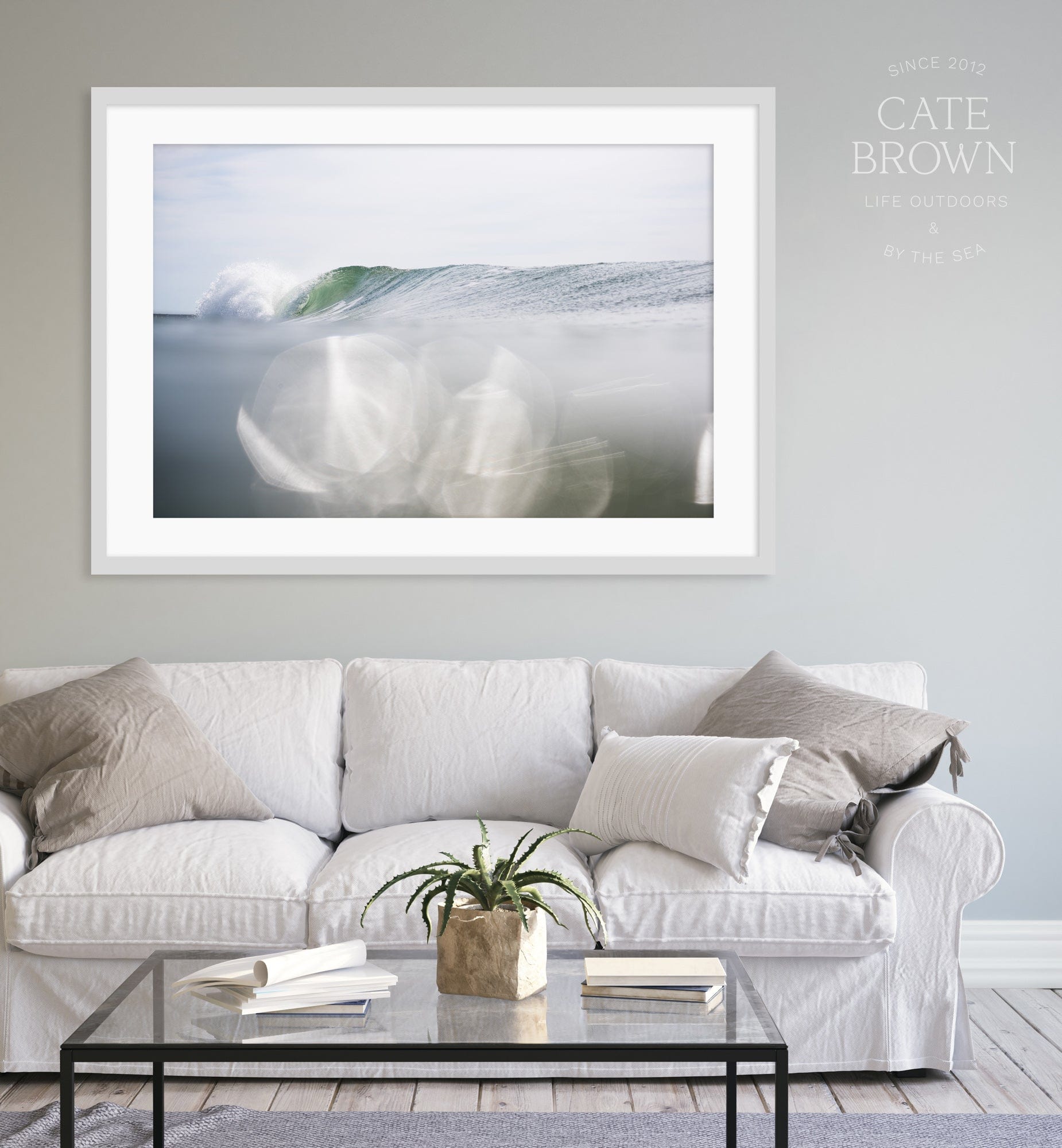 Cate Brown Photo Fine Art Print / 8"x12" / None (Print Only) Summer Waves in Green  //  Ocean Photography Made to Order Ocean Fine Art