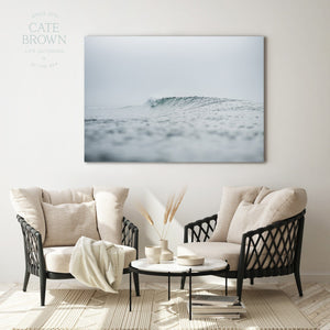 Cate Brown Photo Canvas / 16"x24" / None (Print Only) Waves in Spring Fog  //  Ocean Photography Made to Order Ocean Fine Art