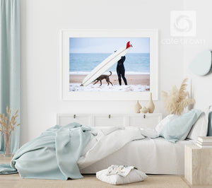 Cate Brown Photo Fine Art Print / 16"x24" / White Snowy Seasons  //  Surf Photography Made to Order Ocean Fine Art