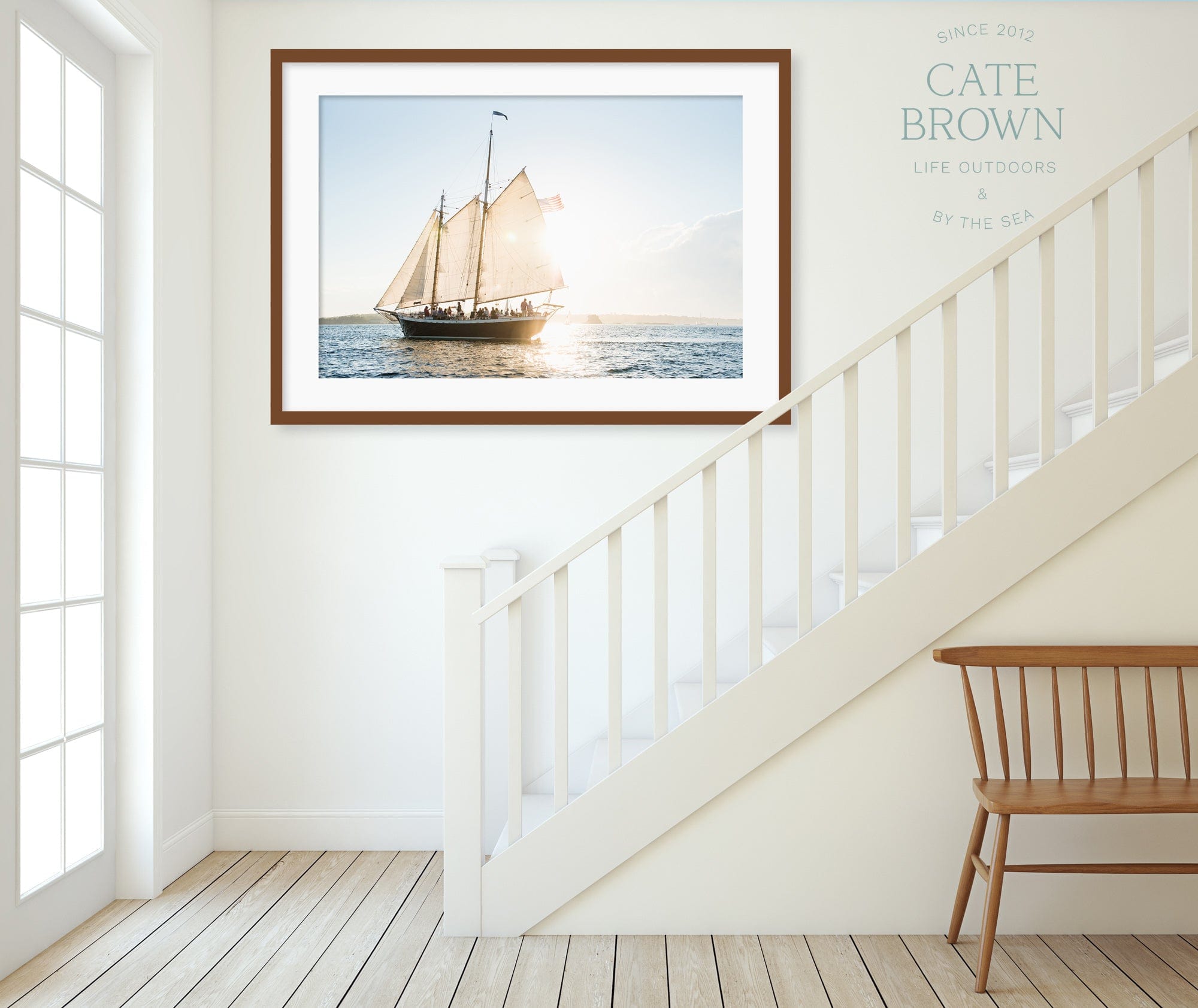 Cate Brown Photo Fine Art Print / 8"x12" / None (Print Only) Aquidneck at Golden Hour  //  Nautical Photography Made to Order Ocean Fine Art