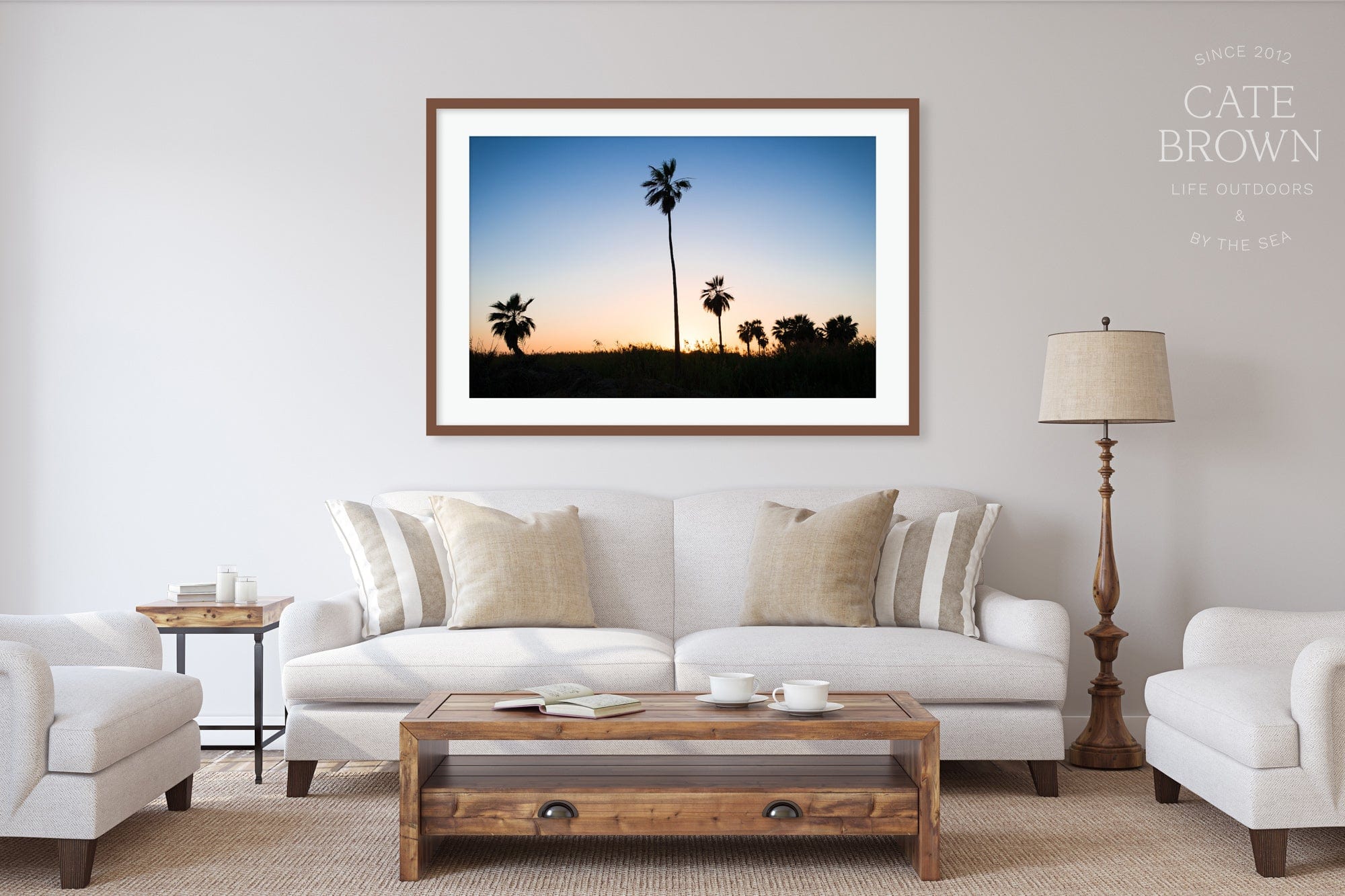Cate Brown Photo Fine Art Print / 8"x12" / None (Print Only) Baja Palms #1  //  Landscape Photography Made to Order Ocean Fine Art
