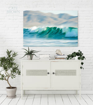 Cate Brown Photo Canvas / 16"x24" / None (Print Only) Baja Waves #7  //  Seascape Photography Made to Order Ocean Fine Art