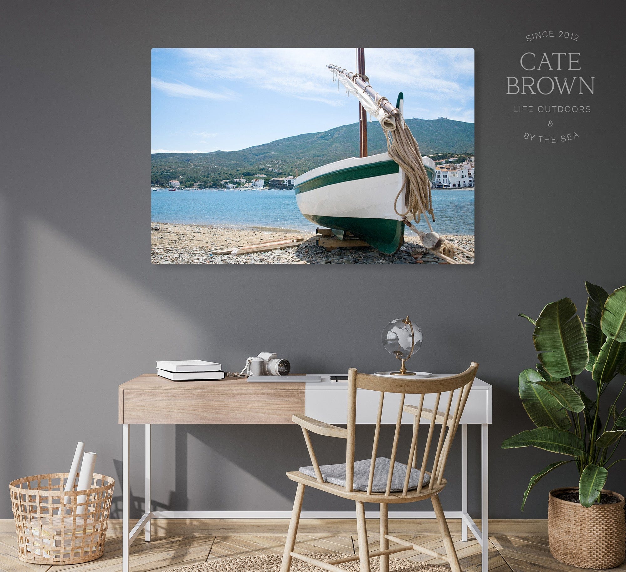 Cate Brown Photo Beached Boat  //  Nautical Photography Made to Order Ocean Fine Art