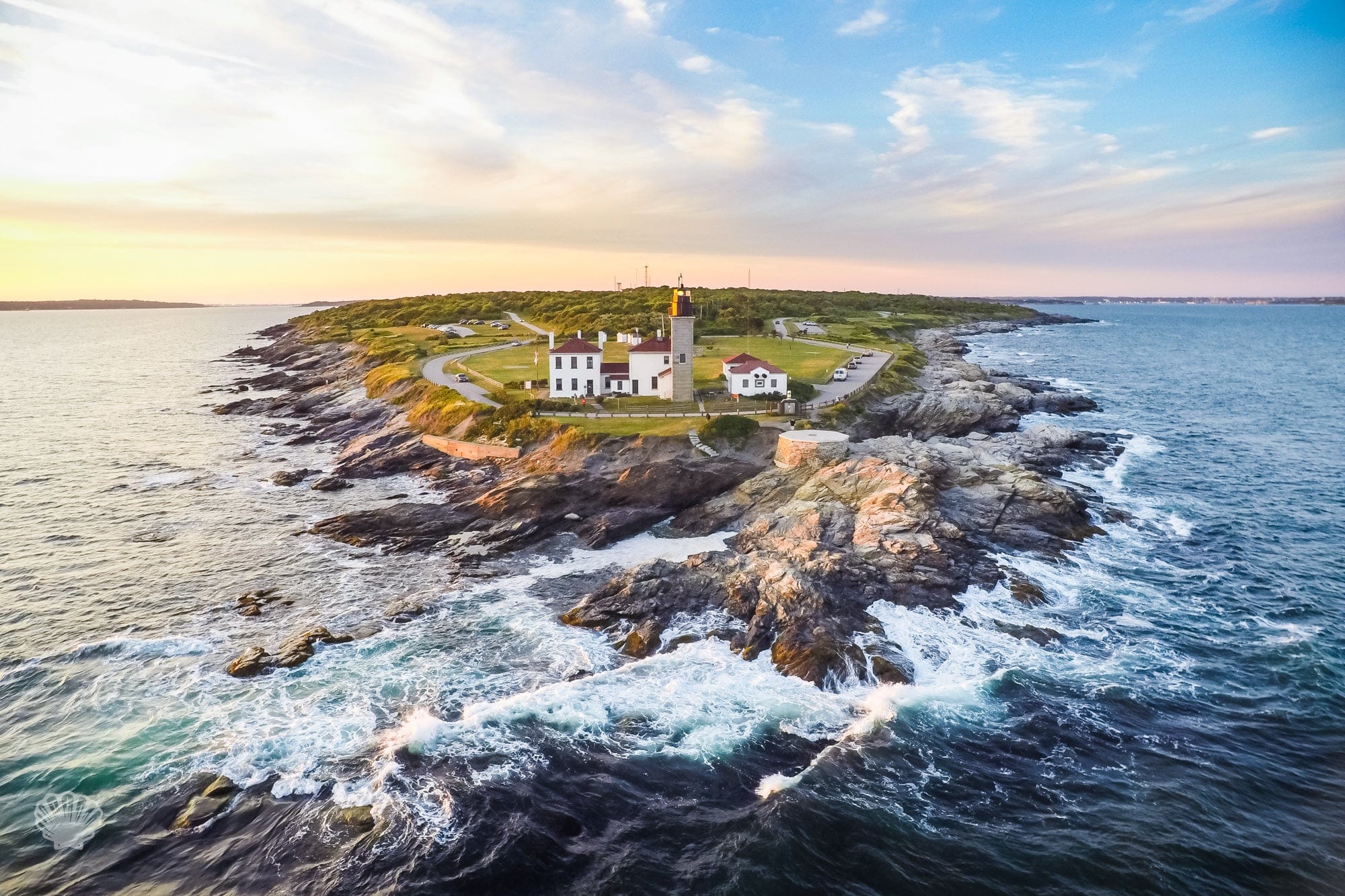 Cate Brown Photo Beavertail #3  //  Aerial Photography Made to Order Ocean Fine Art