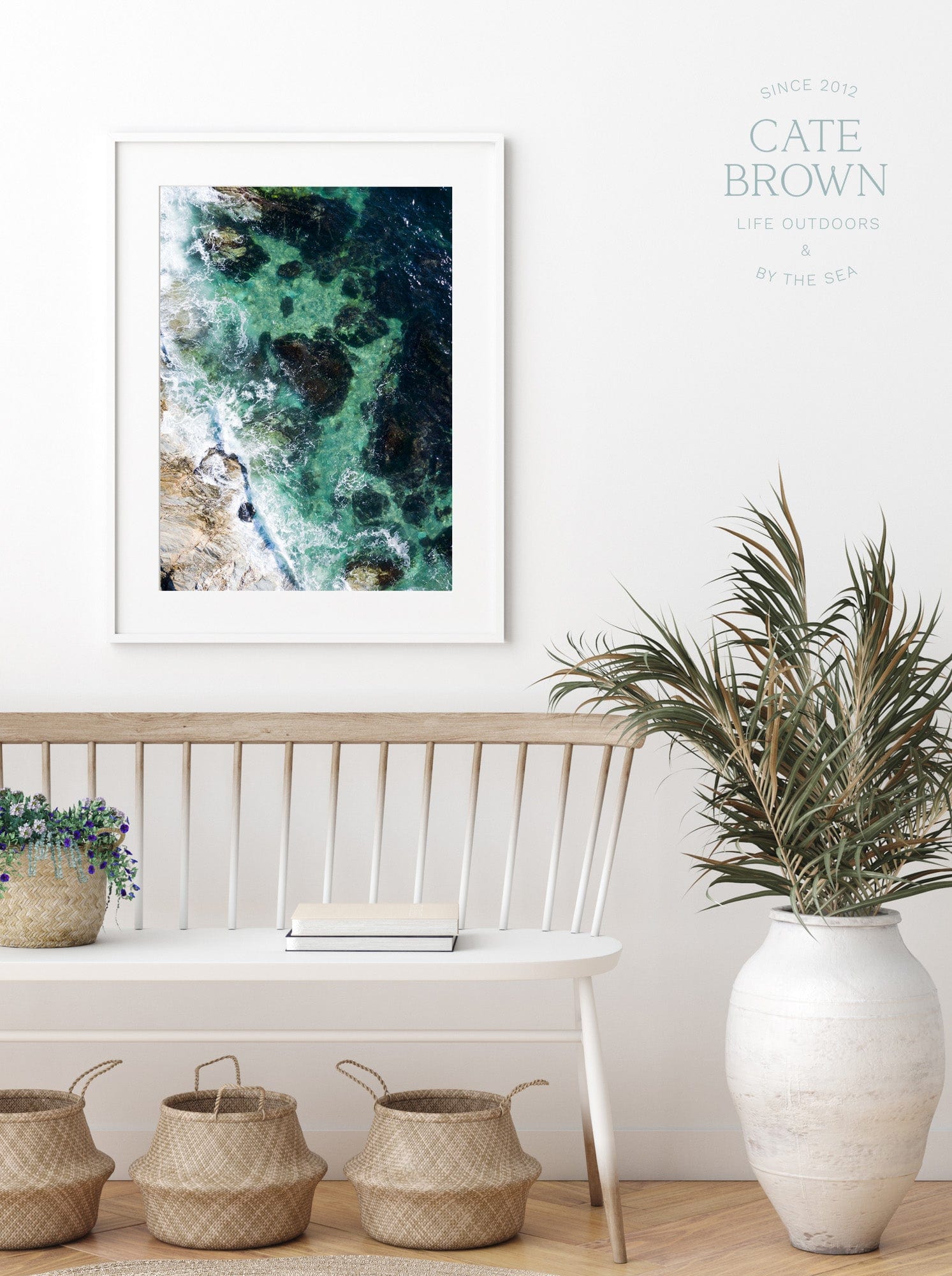 Cate Brown Photo Fine Art Print / 8"x12" / None (Print Only) Beavertail #10  //  Aerial Photography Made to Order Ocean Fine Art