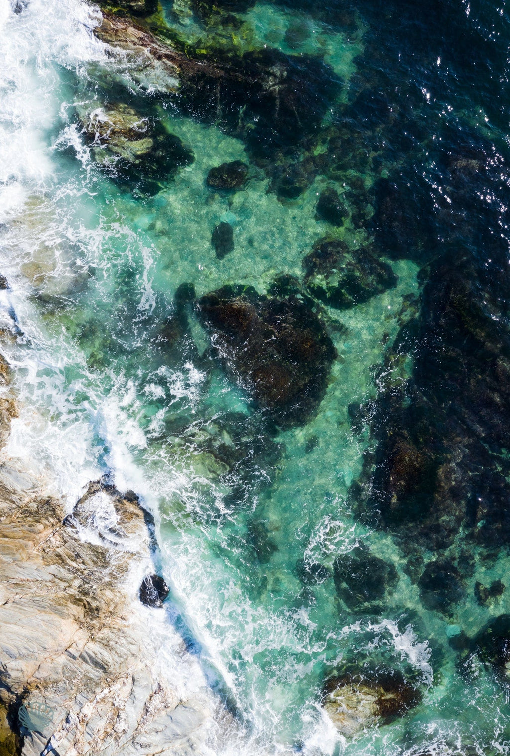 Cate Brown Photo Beavertail #10  //  Aerial Photography Made to Order Ocean Fine Art