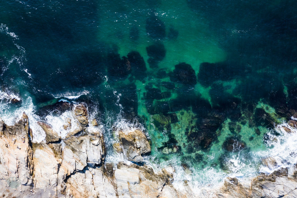 Cate Brown Photo Beavertail #8  //  Aerial Photography Made to Order Ocean Fine Art