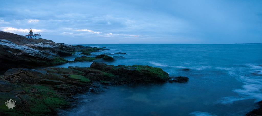 Cate Brown Photo Beavertail Panoramic #4  //  Landscape Photography Made to Order Ocean Fine Art