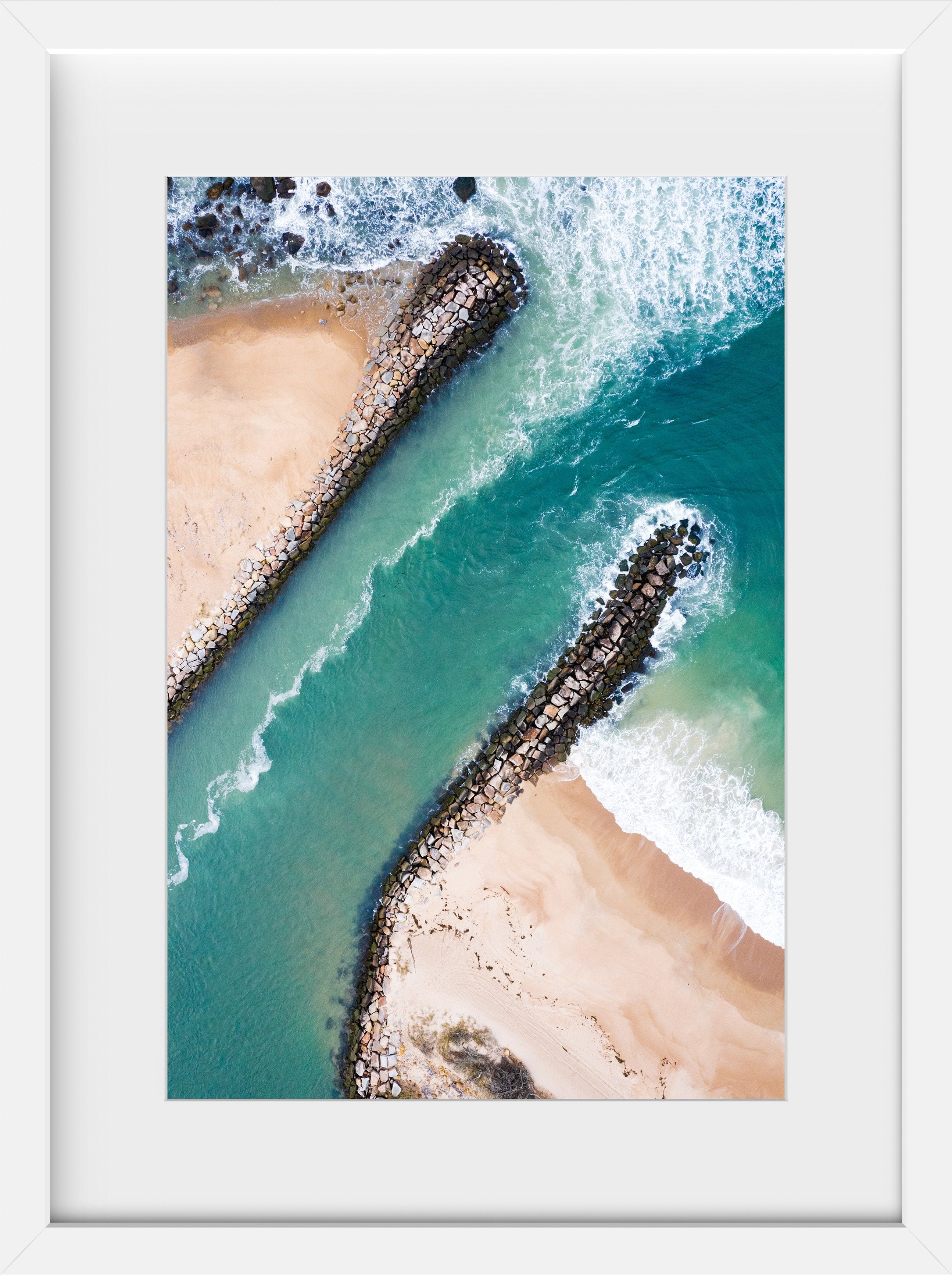 Cate Brown Photo Breachway #1  //  Aerial Photography Made to Order Ocean Fine Art