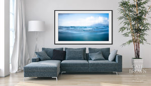 Cate Brown Photo Fine Art Print / 8"x12" / None (Print Only) Blue Silk  //  Ocean Photography Made to Order Ocean Fine Art