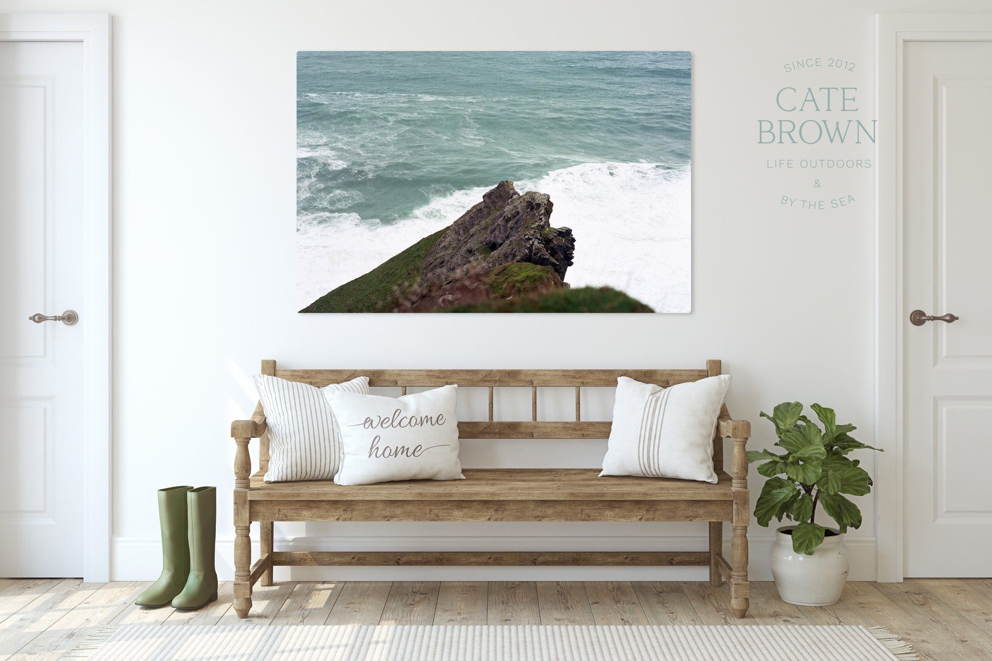 Cate Brown Photo Canvas / 16"x24" / None (Print Only) Cliffs of Moher #3  //  Film Photography Made to Order Ocean Fine Art