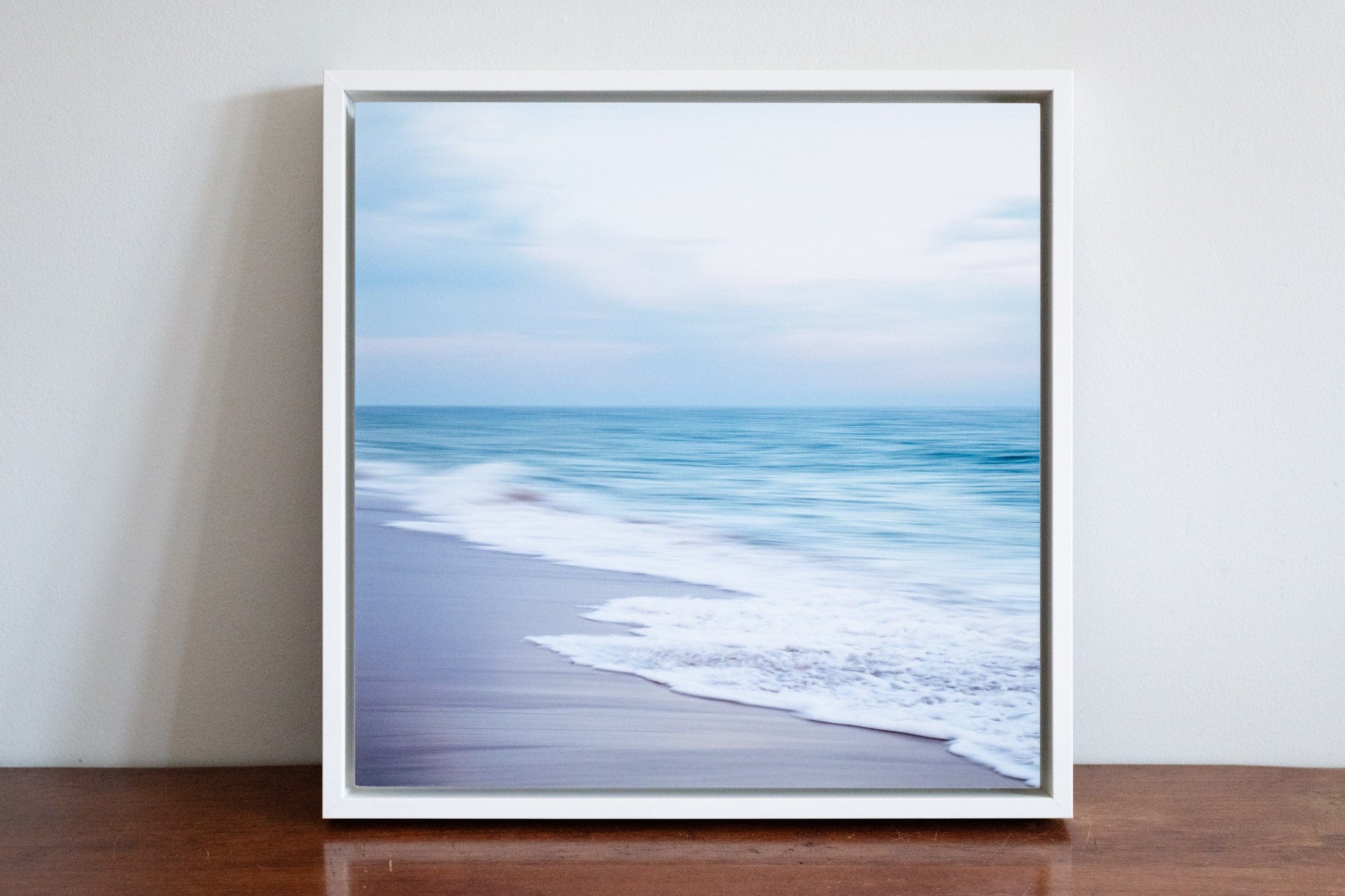 Cate Brown Photo East Beach Abstract #10 // Framed Metal Print 18x18" // Limited Edition of 25 Available Inventory Ocean Fine Art