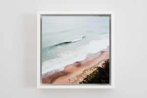 Cate Brown Photo Ocean View from Moonstone #4 Aerials // Framed Metal Print 10x10" // MULTIPLE Available Available Inventory Ocean Fine Art
