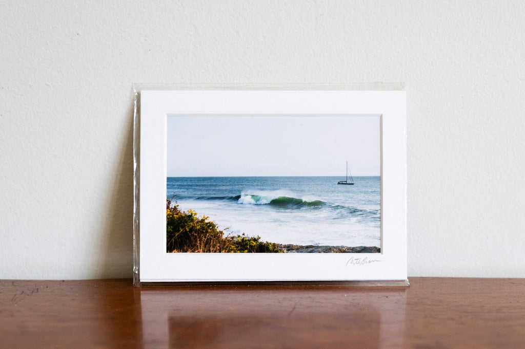 Cate Brown Photo Rhody Shore Views // Matted Mini Print 5x7" Available Inventory Ocean Fine Art