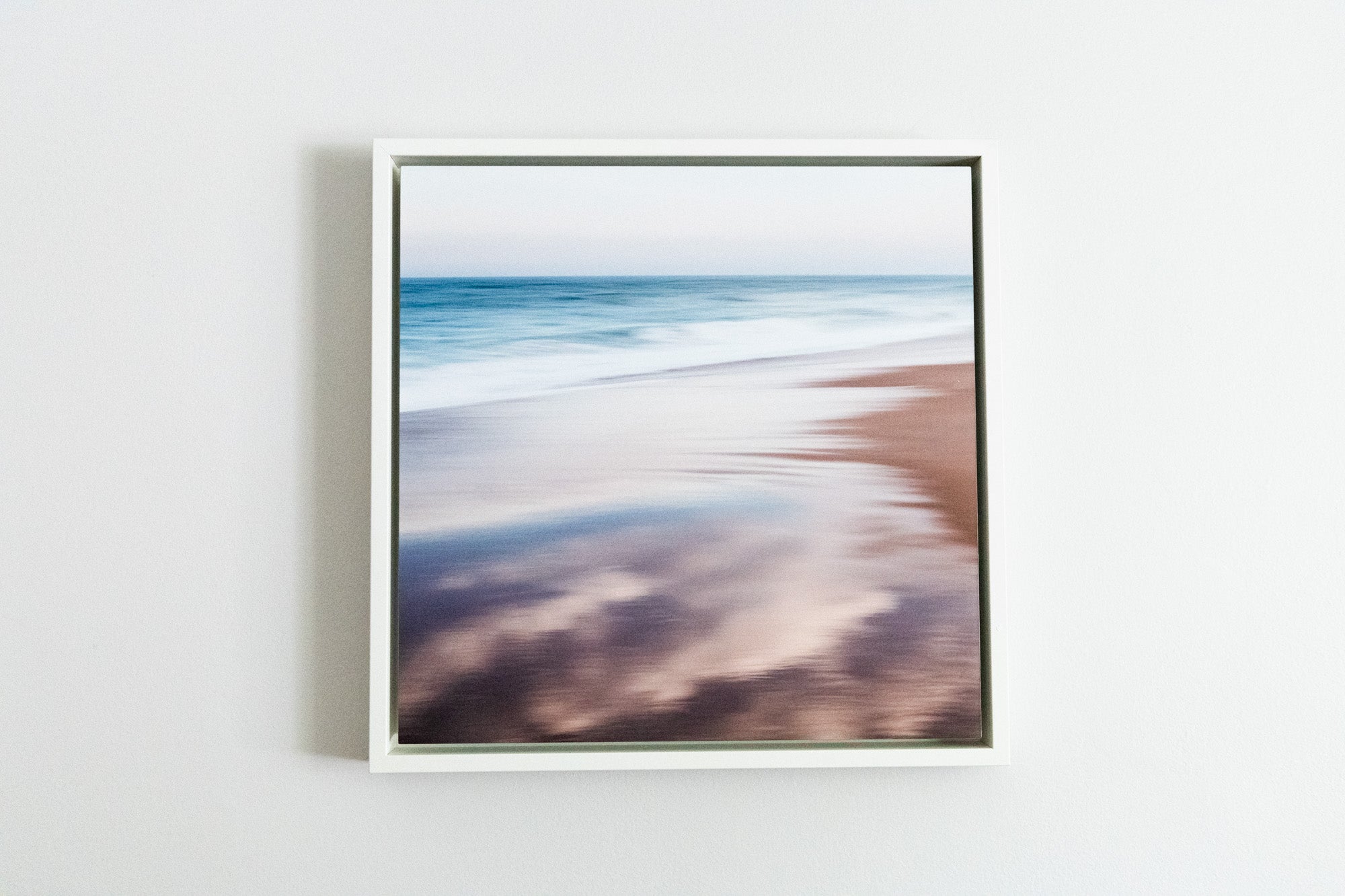 East Beach Abstract #8 // Framed Metal Print 18x18" // Limited Edition of 25