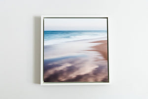 East Beach Abstract #8 // Framed Metal Print 18x18" // Limited Edition of 25