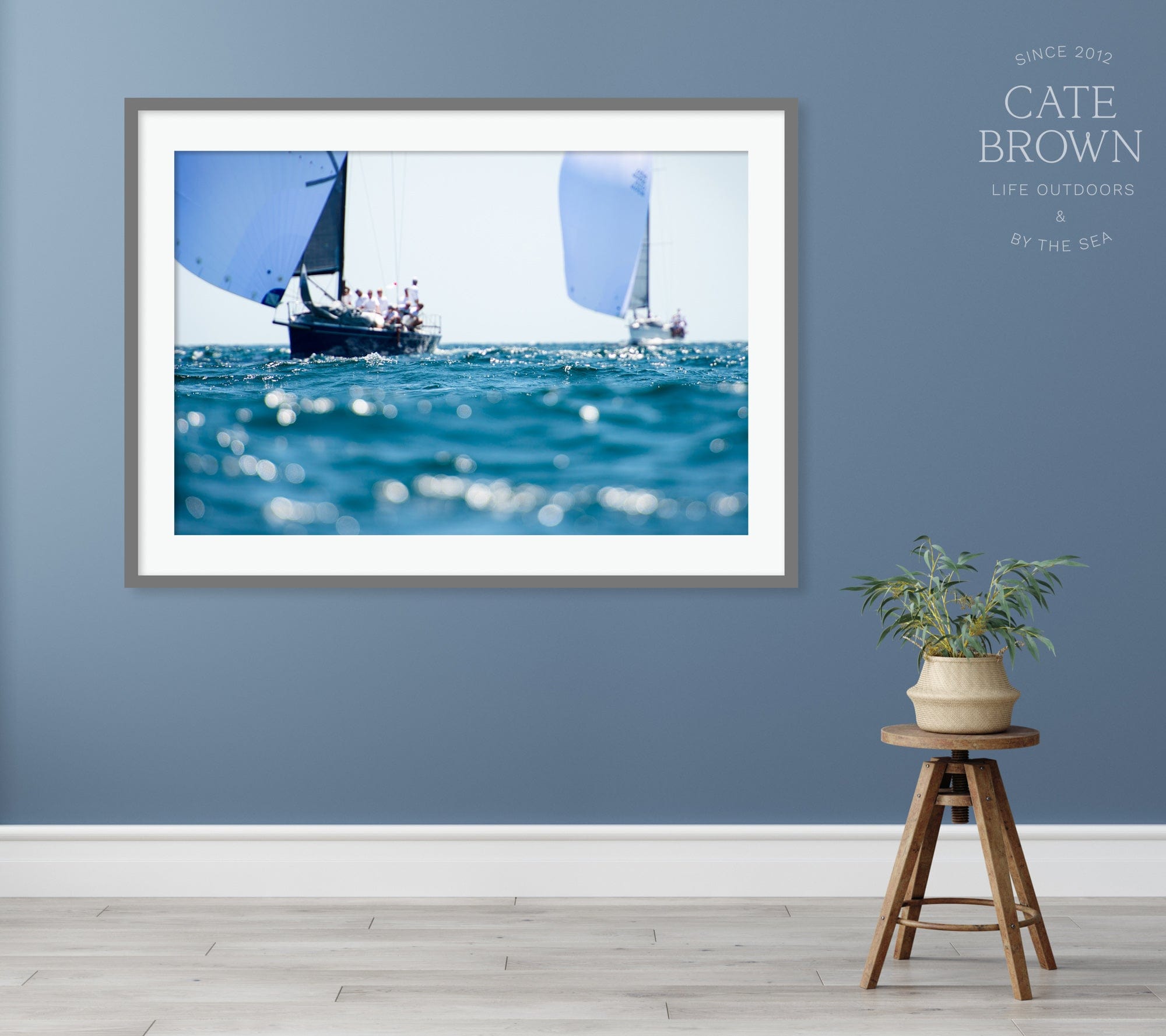Cate Brown Photo Fine Art Print / 8"x12" / None (Print Only) Downwind Waters  //  Nautical Photography Made to Order Ocean Fine Art