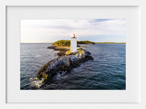Cate Brown Photo Dutch Island Light #2   //  Aerial Photography Made to Order Ocean Fine Art