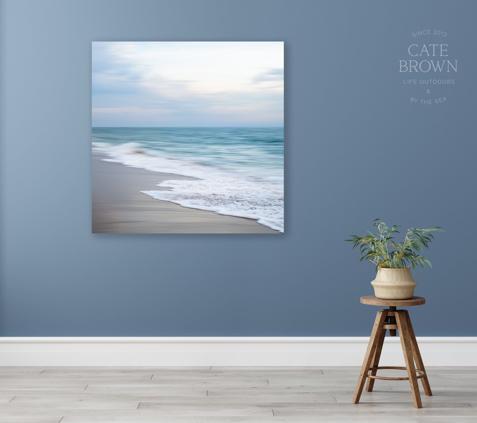 Cate Brown Photo Canvas / 16"x16" / None (Print Only) East Beach #10  //  Abstract Photography Made to Order Ocean Fine Art