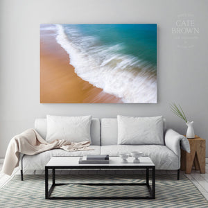 Cate Brown Photo Canvas / 16"x24" / None (Print Only) East Beach #17  //  Abstract Photography Made to Order Ocean Fine Art