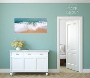 Cate Brown Photo Canvas / 12"x27" / None (Print Only) East Beach #18  //  Abstract Photography Made to Order Ocean Fine Art