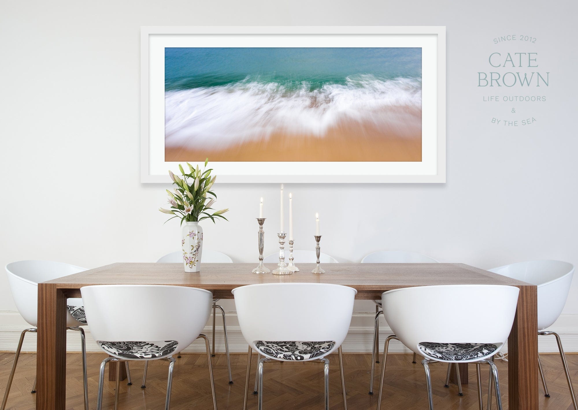 Cate Brown Photo Fine Art Print / 8"x18" / None (Print Only) East Beach #18  //  Abstract Photography Made to Order Ocean Fine Art