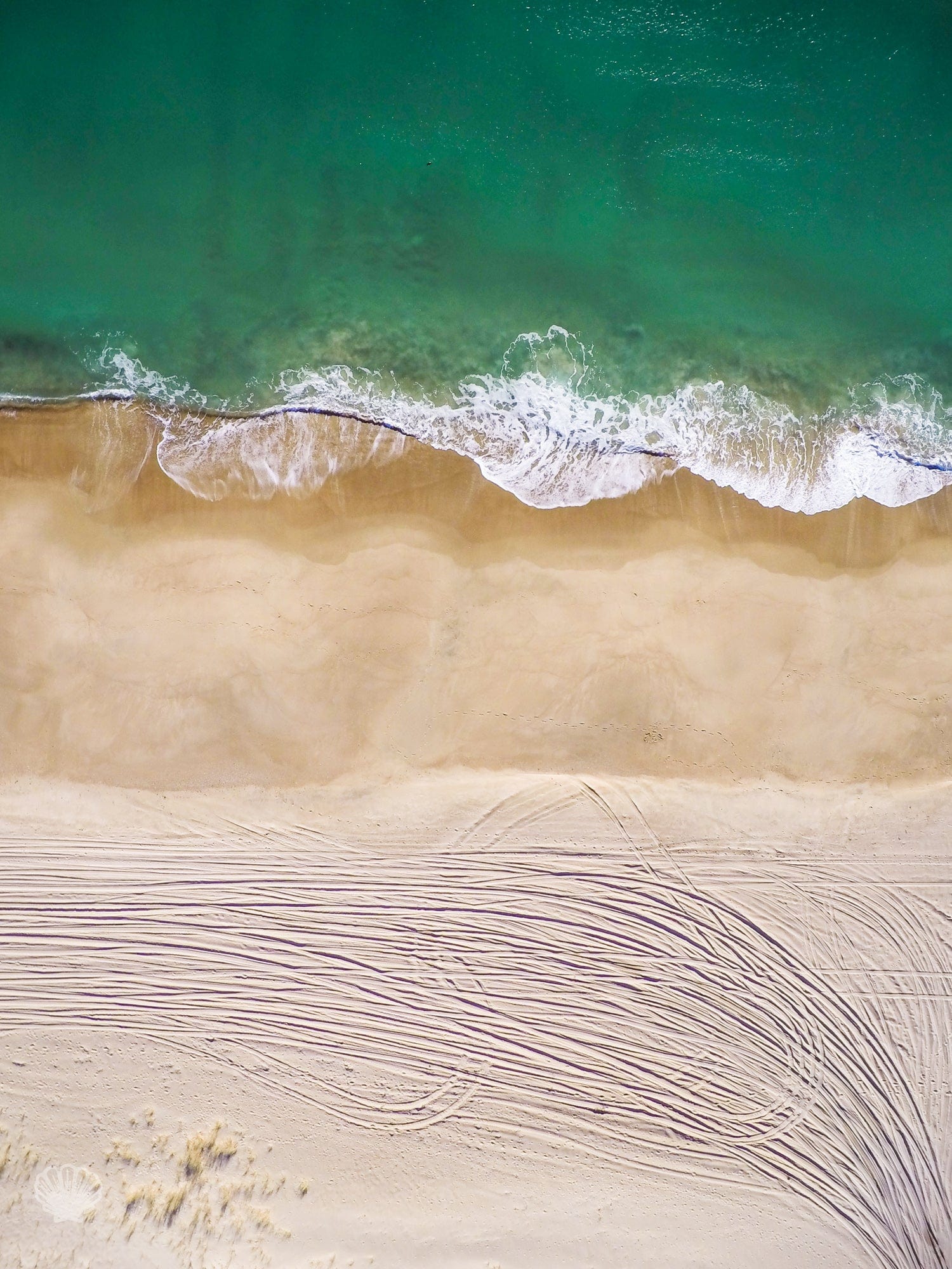 Cate Brown Photo East Beach #1  //  Aerial Photography Made to Order Ocean Fine Art