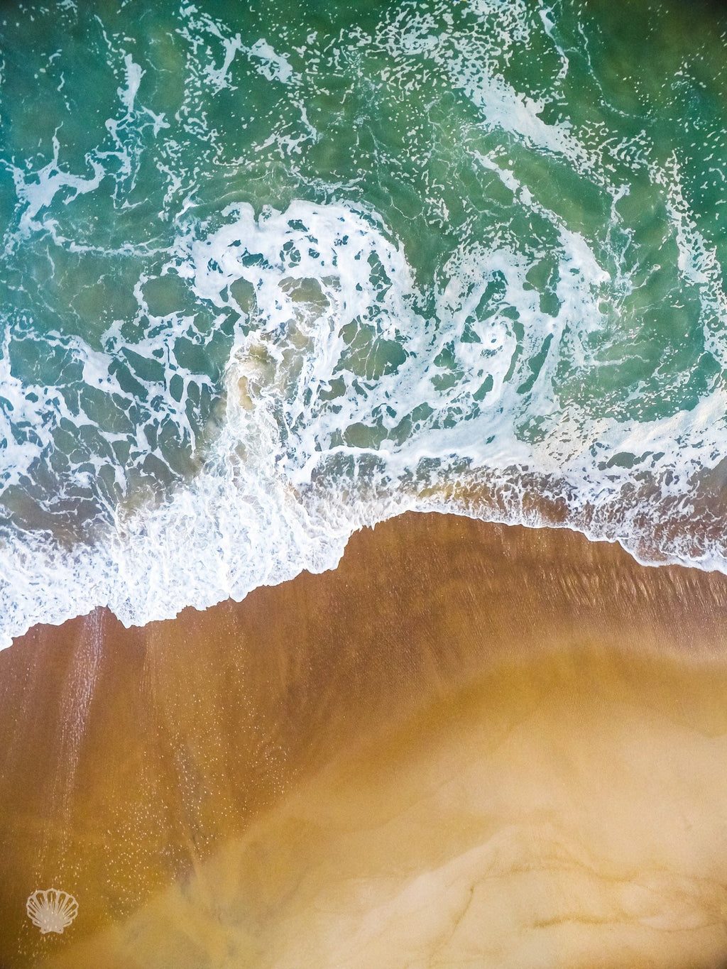 Cate Brown Photo East Beach #10  //  Aerial Photography Made to Order Ocean Fine Art