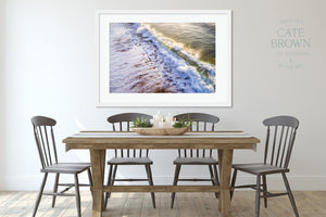 Cate Brown Photo Fine Art Print / 8"x12" / None (Print Only) East Beach #13  //  Aerial Photography Made to Order Ocean Fine Art
