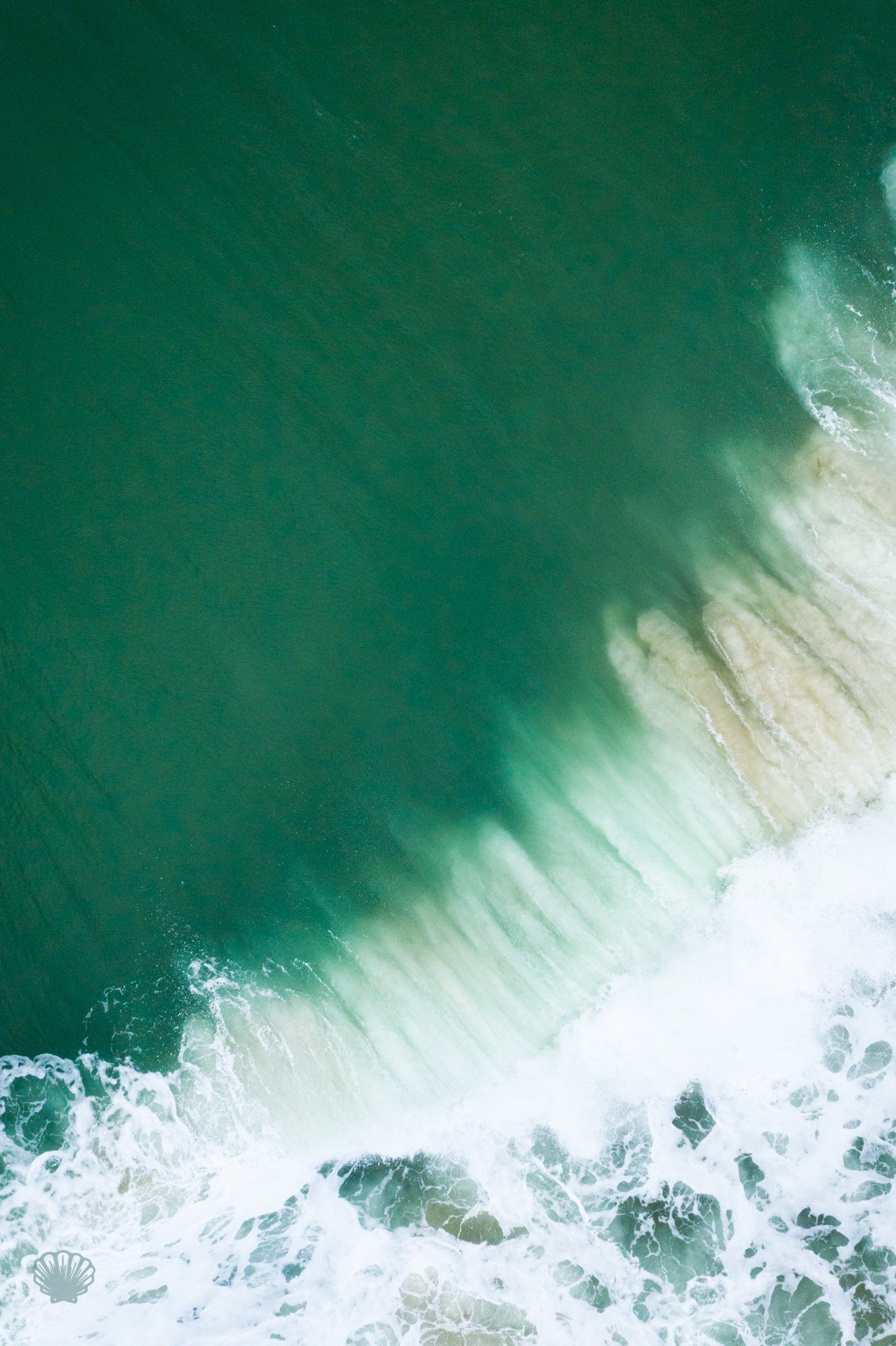 Cate Brown Photo East Beach #17  //  Aerial Photography Made to Order Ocean Fine Art