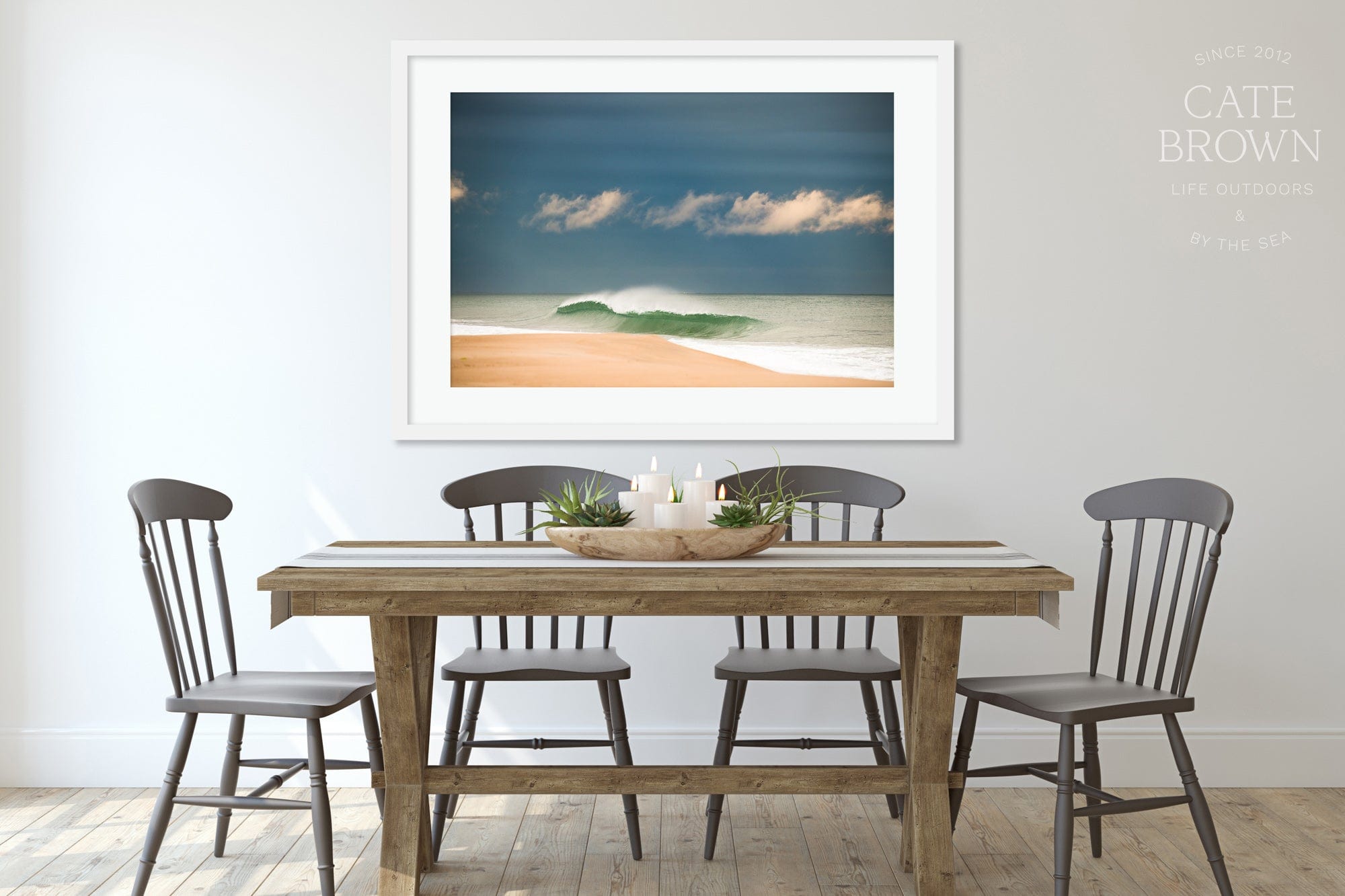 Cate Brown Photo Fine Art Print / 8"x12" / None (Print Only) East Beach Bend  //  Seascape Photography Made to Order Ocean Fine Art