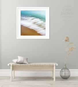 Cate Brown Photo Fine Art Print / 8"x8" / None (Print Only) East Matunuck #1  //  Abstract Photography Made to Order Ocean Fine Art