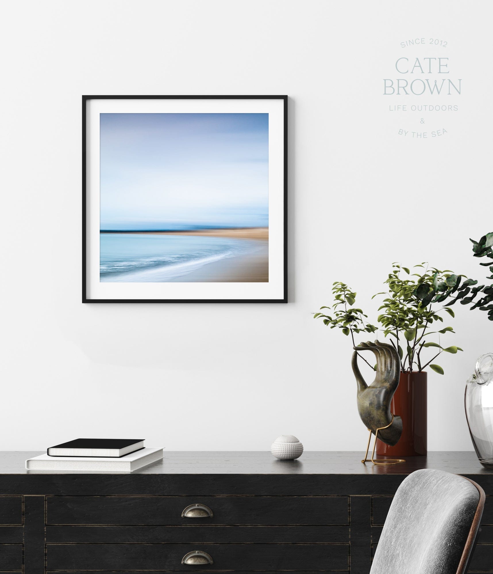 Cate Brown Photo Fine Art Print / 8"x8" / None (Print Only) East Matunuck #6  //  Abstract Photography Made to Order Ocean Fine Art